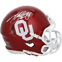 Adrian Peterson Oklahoma Sooners Autographed Riddell Speed Mini Helmet