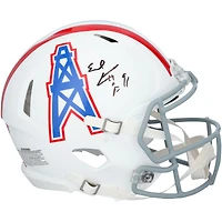 Earl Campbell Houston Oilers Autographed Riddell 1975-80 Throwback Speed Authentic Helmet with "HOF 91" Inscription