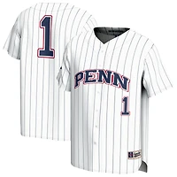 Youth GameDay Greats #1 White Pennsylvania Quakers Lightweight Collegiate Baseball Fashion Jersey