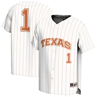 Youth GameDay Greats #1 White Texas Longhorns Lightweight Collegiate Baseball Fashion Jersey