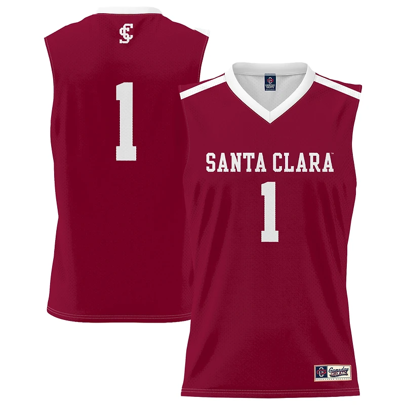 Unisex GameDay Greats #1 Maroon Santa Clara Broncos Lightweight Collegiate Basketball Fashion Jersey