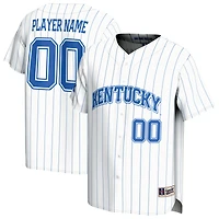 Unisex GameDay Greats White Kentucky Wildcats Lightweight Collegiate Baseball Pinstripe NIL Pick-A-Player Fashion Jersey