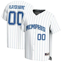 Unisex GameDay Greats White Memphis Tigers Lightweight Collegiate Baseball Pinstripe NIL Pick-A-Player Fashion Jersey