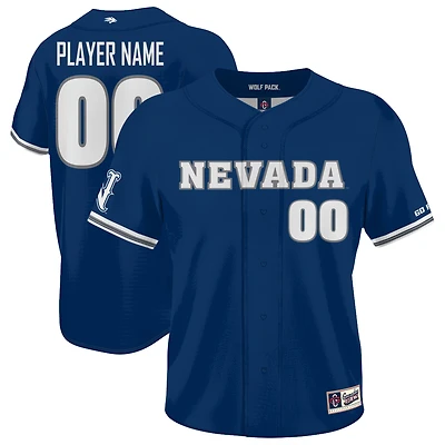 Unisex GameDay Greats Navy Nevada Wolf Pack Lightweight Collegiate Baseball NIL Pick-A-Player Fashion Jersey
