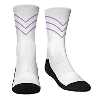 Youth Rock Em Socks  White Golden State Valkyries Mascot Logo Crew Socks