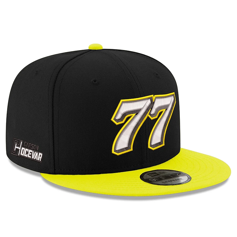 Men's New Era  Black/Yellow Carson Hocevar 9FIFTY Snapback Hat