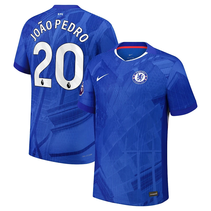 Men's Nike João Pedro Blue Chelsea 2025/26 Home Authentic Match Player Jersey