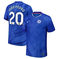 Men's Nike João Pedro Blue Chelsea 2025/26 Home Authentic Match Player Jersey