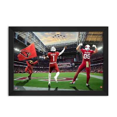 Kyler Murray and Trey McBride Arizona Cardinals Framed Two-Player Art Print