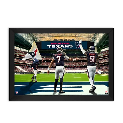 C.J. Stroud and Will Anderson Jr. Houston Texans Framed Two-Player Art Print
