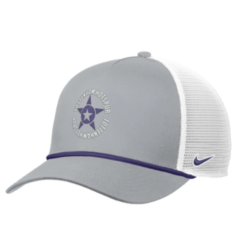 Men's Nike Gray Tottenham Hotspur Rise Rope Trucker A-Frame Adjustable Hat