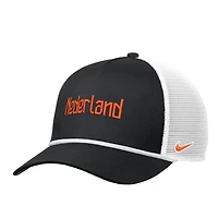 Men's Nike Black Netherlands National Team Rise Rope Trucker A-Frame Adjustable Hat