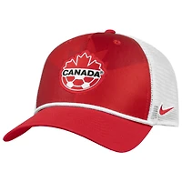 Men's Nike Red Canada Soccer Rise Rope Trucker A-Frame Adjustable Hat