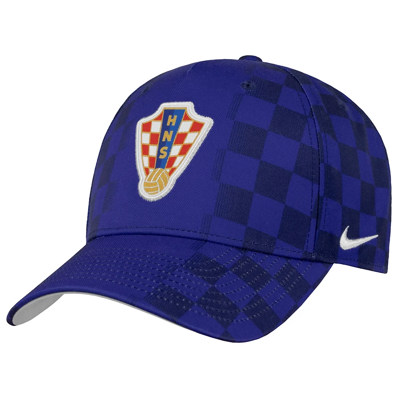 Men's Nike Royal Croatia National Team Rise A-Frame Adjustable Hat