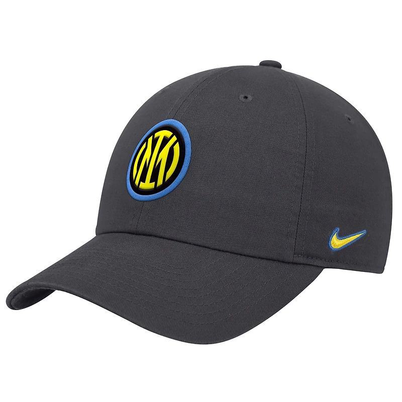 Men's Nike Charcoal Inter Milan Club Adjustable Hat