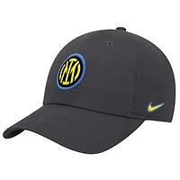 Men's Nike Charcoal Inter Milan Club Adjustable Hat