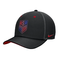 Men's Nike Black USMNT Rise Trucker Adjustable Hat