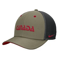 Men's Nike Olive Canada Soccer Rise Trucker Adjustable Hat