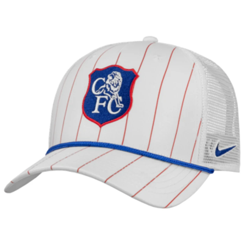 Men's Nike White Chelsea Rise Rope Trucker A-Frame Adjustable Hat
