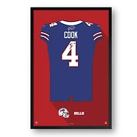 James Cook Buffalo Bills Facsimile Signature Framed Jersey Art Print