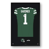 Ahmad Gardner New York Jets Facsimile Signature Framed Jersey Art Print