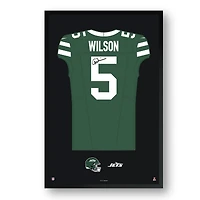 Garrett Wilson New York Jets Facsimile Signature Framed Jersey Art Print