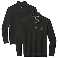 Men's Tommy Bahama Black Ohio State Buckeyes Montego Bay Half-Zip Jacket