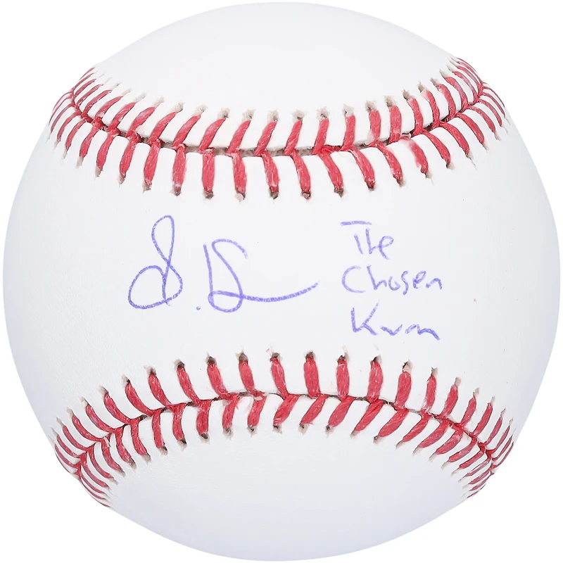 Steven Kwan Cleveland Guardians Autographed Baseball with "The Chosen Kwan" Inscription