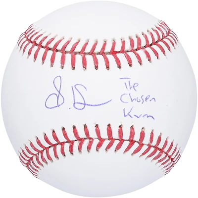 Steven Kwan Cleveland Guardians Autographed Baseball with "The Chosen Kwan" Inscription