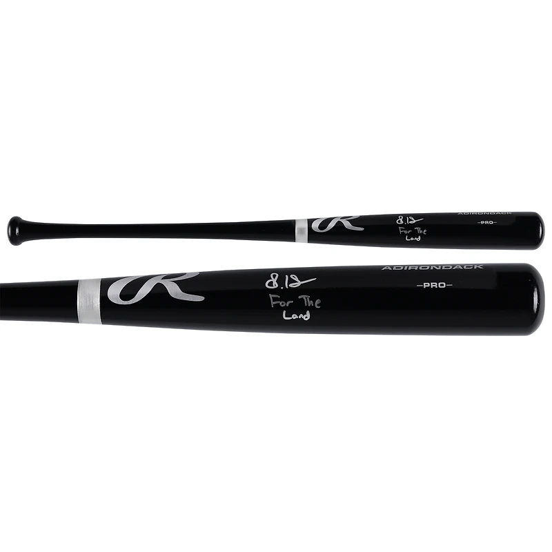 Steven Kwan Cleveland Guardians Autographed Black Rawlings Pro Bat with "For The Land" Inscription