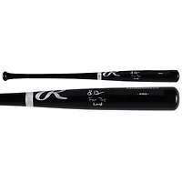 Steven Kwan Cleveland Guardians Autographed Black Rawlings Pro Bat with "For The Land" Inscription