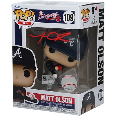 Matt Olson Atlanta Braves Autographed #109 Funko Pop! Figurine