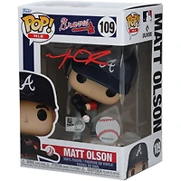 Matt Olson Atlanta Braves Autographed #109 Funko Pop! Figurine