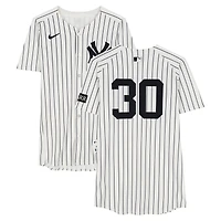 Luke Weaver New York Yankees Game-Used #30 White Pinstripe Nike Jersey vs. Chicago Cubs on July 13, 2025