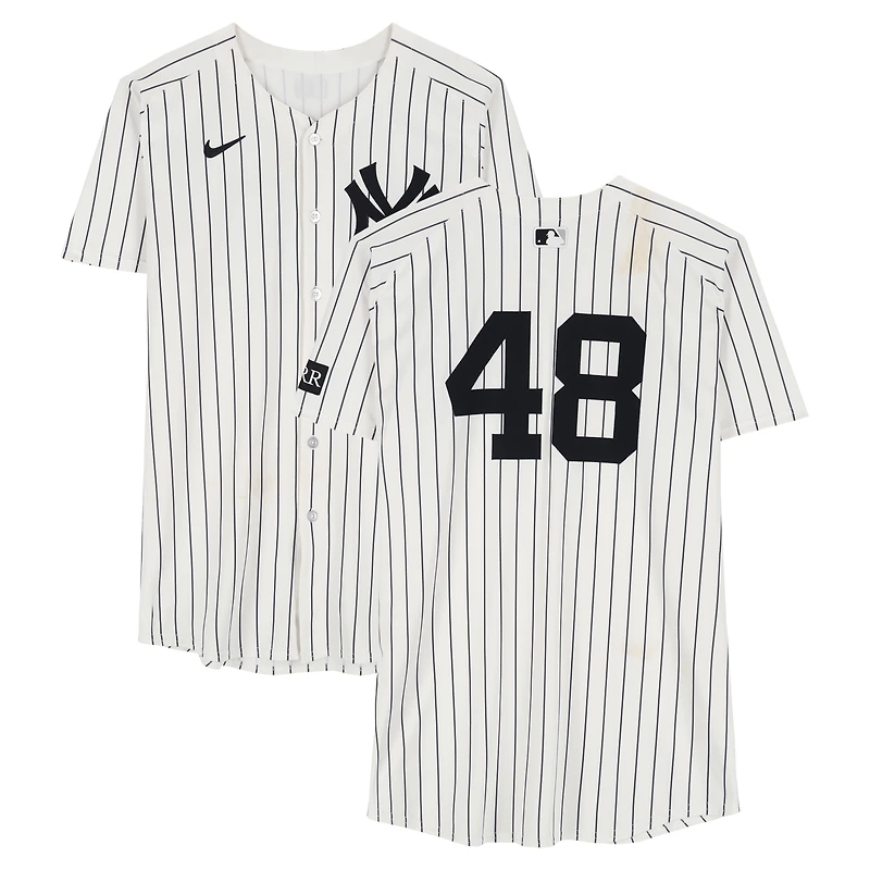 Paul Goldschmidt New York Yankees Game-Used #48 White Pinstripe Nike Jersey vs. Chicago Cubs on July 13, 2025