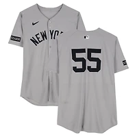 Carlos Rodón New York Yankees Game-Used #55 Gray Nike Jersey vs. Toronto Blue Jays on June 30, 2025 - Worn Innings 4-5