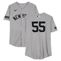 Carlos Rodón New York Yankees Game-Used #55 Gray Nike Jersey vs. New York Mets on July 5, 2025 - Worn Innings 1-5