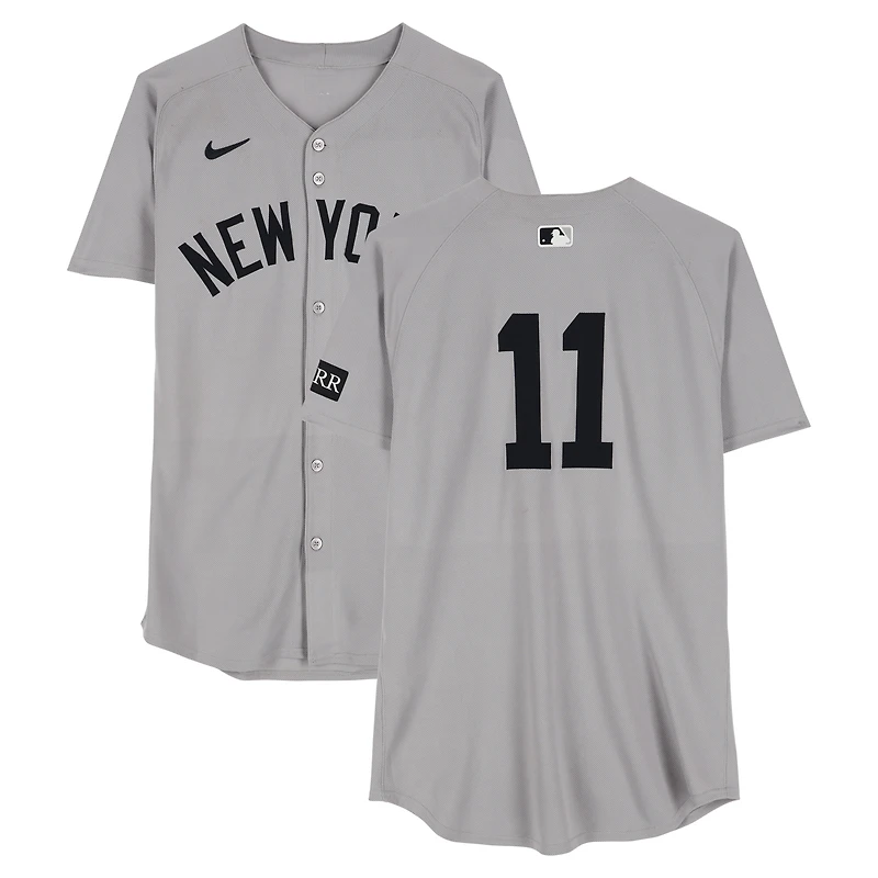 Anthony Volpe New York Yankees Game-Used #11 Gray Nike Jersey vs. New York Mets on July 6, 2025