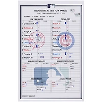 New York Yankees Game-Used Lineup Card vs. Chicago Cubs on July 13, 2025