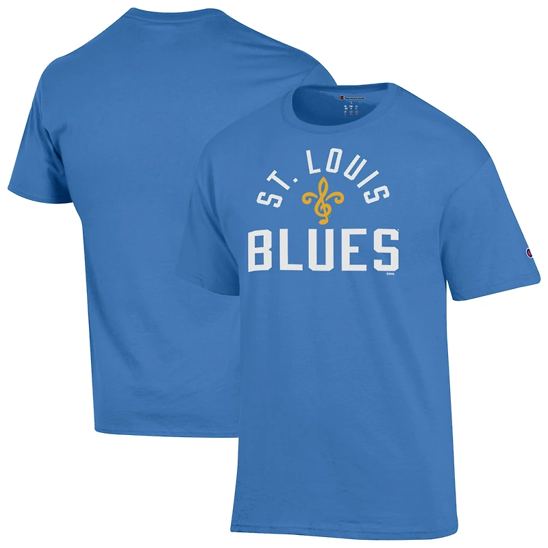 Men's Champion Blue St. Louis Blues Jersey T-Shirt
