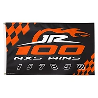 WinCraft JR Motorsports 100th Xfinity Series Wins 3' x 5' Single-Sided Deluxe Flag