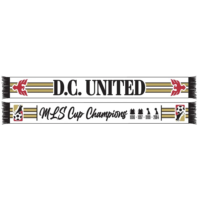 White D.C. United 2025 Jersey Hook Scarf