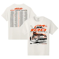 Men's JR Motorsports Official Team Apparel Cream Connor Zilisch 2025 Pennzoil 250 100th Xfinity Series Wins Race Win T-Shirt