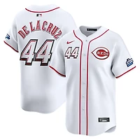 Men's Nike Elly De La Cruz White Cincinnati Reds 2025 MLB Speedway Classic Home Replica Jersey