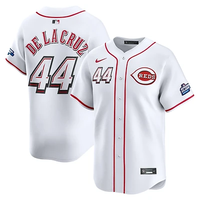 Men's Nike Elly De La Cruz White Cincinnati Reds 2025 MLB Speedway Classic Home Replica Jersey