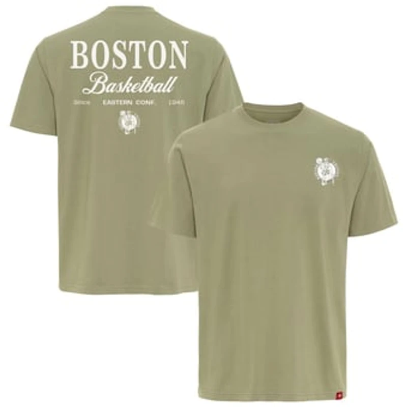 Unisex Sportiqe  Olive Boston Celtics Athletic Club Collection Duke Relaxed Fit Premium T-Shirt
