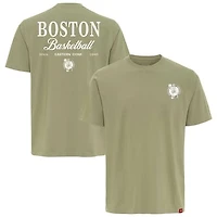 Unisex Sportiqe  Olive Boston Celtics Athletic Club Collection Duke Relaxed Fit Premium T-Shirt