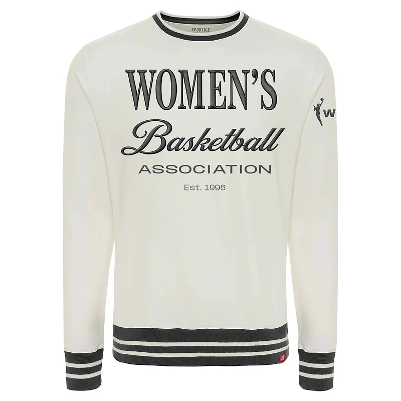 Unisex Sportiqe Cream WNBA Athletic Club Collection French Terry Crew Sweatshirt
