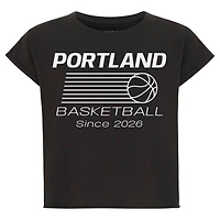 Women's Sportiqe Anthracite Portland Fire Athletic Club Collection Alana T-Shirt