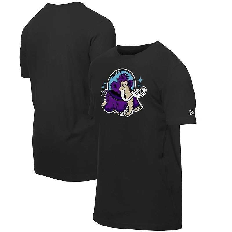 Men's New Era  Black Erie SeaWolves Moon Mammoths Activewear T-Shirt